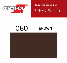 30" ORACAL 651 INTERMEDIATE CALENDER CUT VINYL BROWN 080