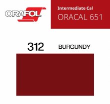 30" ORACAL 651 INTERMEDIATE CALENDER CUT VINYL BURGUNDY 312