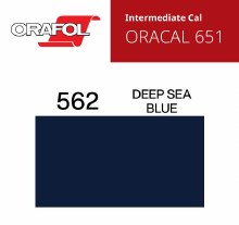 30" ORACAL 651 INTERMEDIATE CALENDER CUT VINYL DEEP SEA BLUE 562