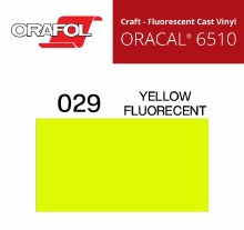24" ORACAL 6510 FLUORESCENT CAST 4-mil 2 year YELLOW 029
