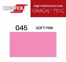 30" ORACAL 751 HIGH PERFORMANCE CAST CUT VINYL SOFT PINK 045 10 yd Roll