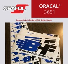 ORAJET 3651 2.75 mil 5 year PERMANENT GREY ADHESIVE GLOSS VINYL 54" x 50 yd