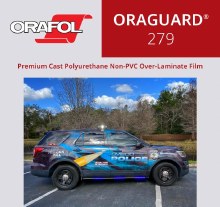ORAGUARD 279 2 mil, 10 year CLEAR PERMANENT CAST NON-PVC GLOSS LAMINATE 54" x 50 yd