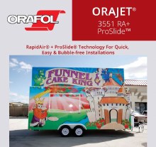 ORAJET 3551 RA + PS 2.75 mil GREY REMOVABLE LOW-INITIAL- TACK VINYL 54" x 50 yd