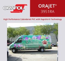 ORAJET 3551GRA 2.75 mil 7 years AIR RELEASE GREY REMOVABLE ADHESIVE 54" x 50 yd