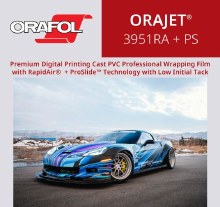 ORAJET 3951GPS 2 mil 7 year RAPID AIR + PRO SLIDE TECH REMOVABLE GLOSS 54" x 50yd