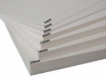 3mm PVC WHITE MASKED 1 SIDE 4' x 8'