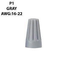 WIRE NUTS P1 22-16 GREY 500 COUNT/BAG