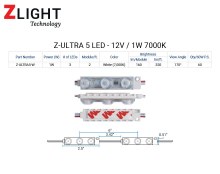 Z-ULTRA5 12 V / 1 W 7,000 K 200 Modules