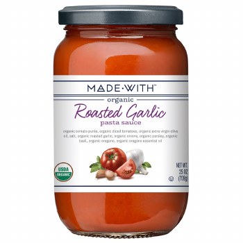 Made With - Organic Roasted Garlic Pasta Sauce