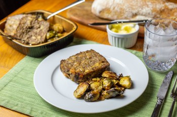 Meatloaf &amp; Brussel Sprouts