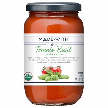 Made With - Organic Tomato Basil Pasta Sauce