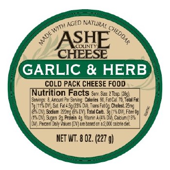 Ashe County - Garlic &amp; Herb Cheese Spread