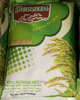 SONA MASOORI RICE 20LB
