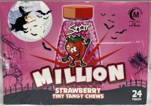 STRAWBERRY TINY TANGY CHEW 24p