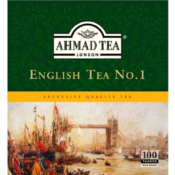 Ahmad English Tea No.1, 100 tagged bags