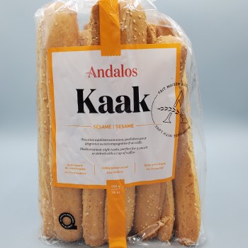 Andalos Kaak Sesame 8in14oz