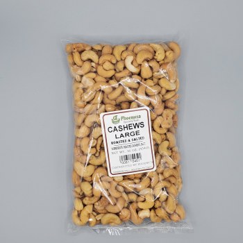 Phoenicia Cashews Large Roasted &amp; Salted 1 lb