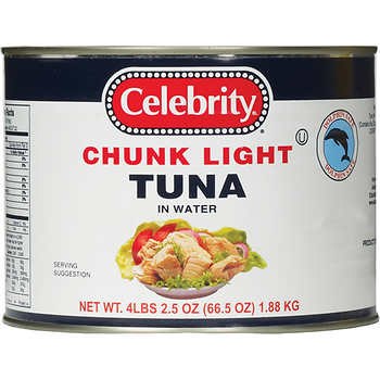 Celebrity Chunk Light Tuna in Water 4lb
