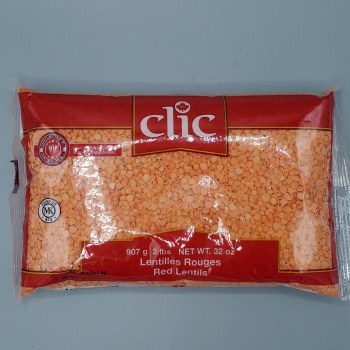Clic Red Lentil Split 2lb