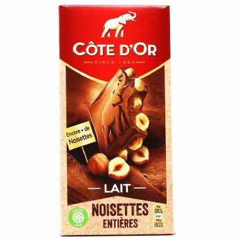 Cote D'or Milk Chocolate with Hazelnuts 180g