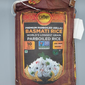 Crown Sella Basmati Rice 10 lb