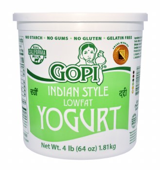 Gopi Yogurt Plain Lowfat 64oz
