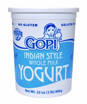 Gopi Yogurt Plain Whole Milk 32oz