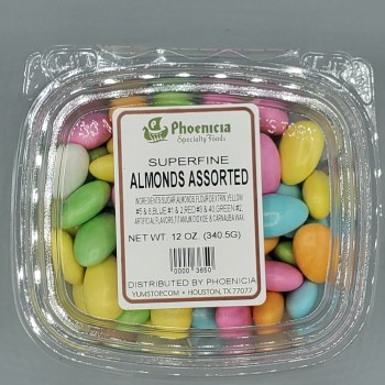 Phoenicia Jordan Almonds Assorted Colors 12 oz