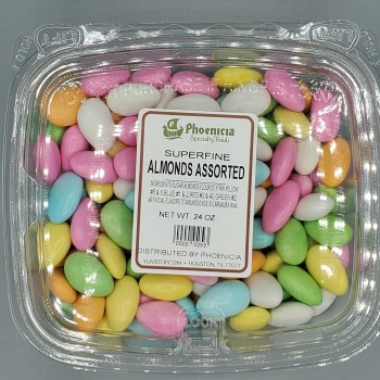 Phoenicia Jordan Almonds Assorted Colors 24 oz