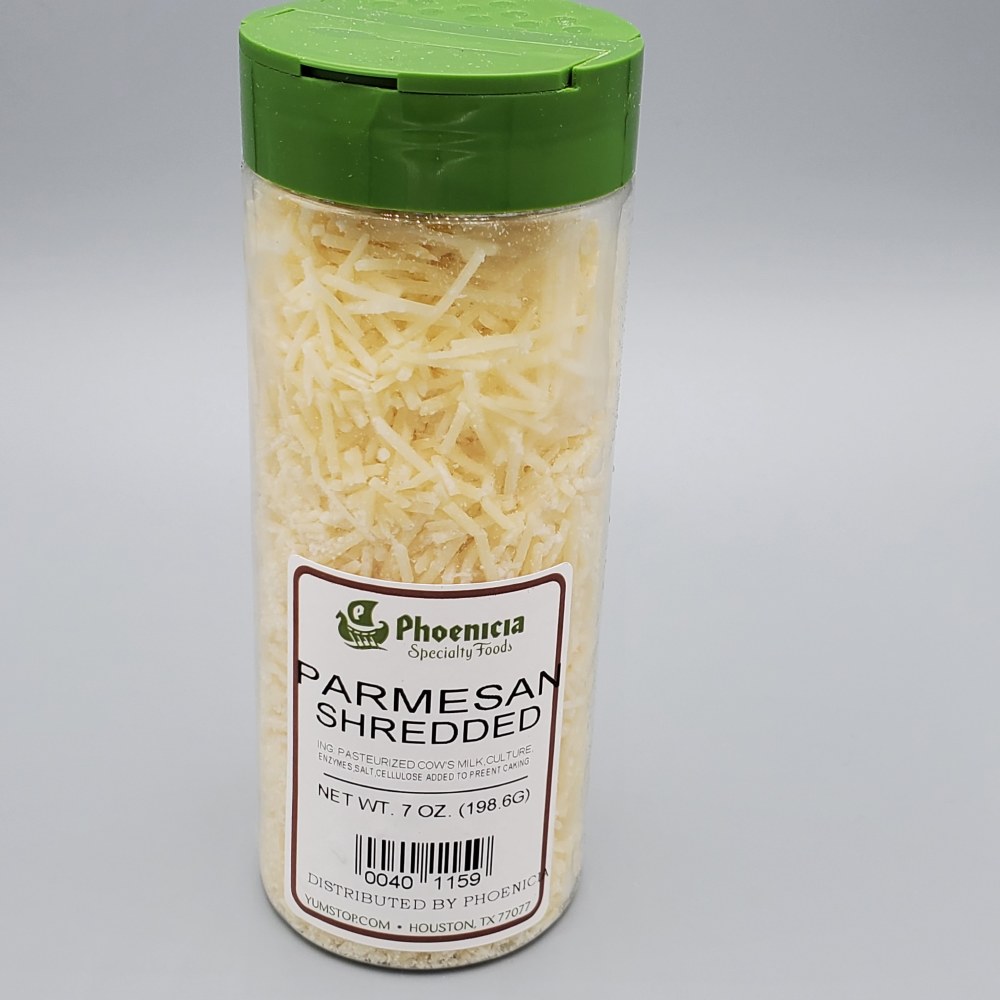 Phoenicia Shredded Parmesan 7 oz jar Phoenicia Specialty Foods