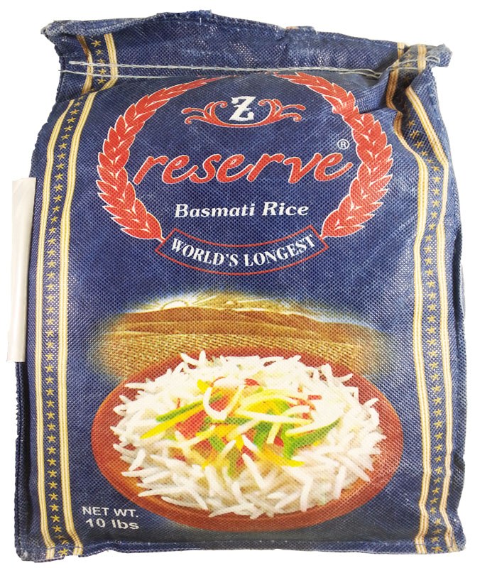 Zafarani Reserve Basmati Rice 10 lb Phoenicia Specialty Foods