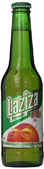 Laziza Peach Malt Beverage None Alcoholic 11oz