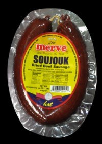 Merve Soujouk Hot Halal 16oz