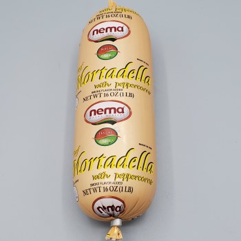 Nema Beef Mortadella With Pepper Halal 16oz