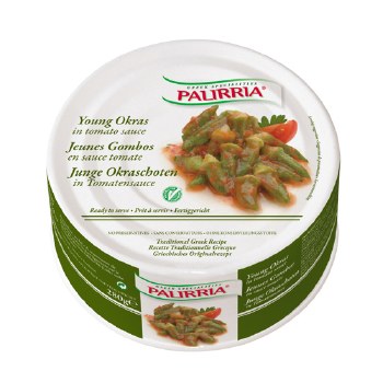 Palirria Baby Okra In Tomato Sauce Ready To Eat 10oz