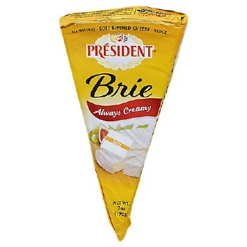 President Brie Cheese Wedge 7oz