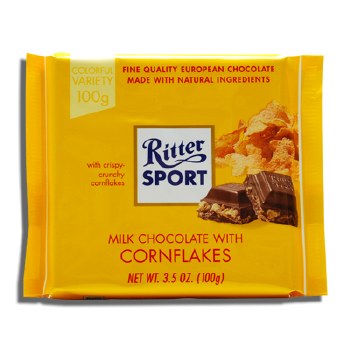 Ritter Milk Chocolate With Cornflakes 3.5oz