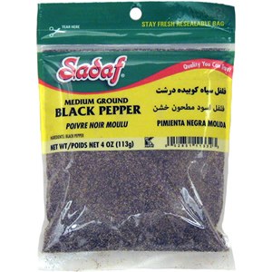 Sadaf Black Pepper Table Ground 4oz