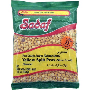 Sadaf Yellow Split Peas Slow Cook 16oz