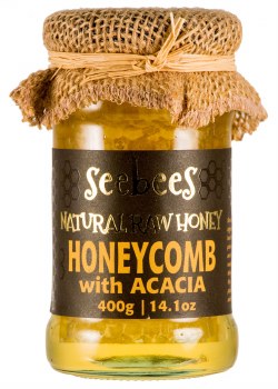 Seebees Honey Acacia With Comb 400g