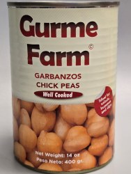 Gurme Farm Garbanzo Beans Well Cooked 14 oz