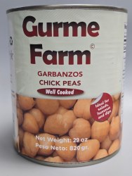 Gurme Farm Garbanzo Beans Well Cooked 29 oz