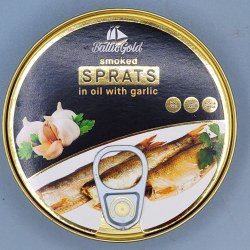 Baltic Gold Sprats in Garlic 5.6 oz