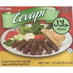 Brother and Sister Cevapi Halal Beef & Veal Link Sausage 1.6lb