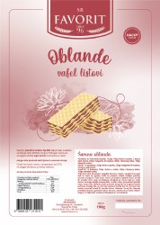 Favorit Oblande Tort Wafers 190g