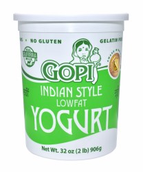 Gopi Yogurt Plain Lowfat 32oz