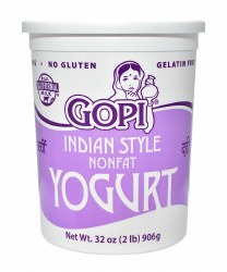 Gopi Yogurt Plain Nonfat 32oz