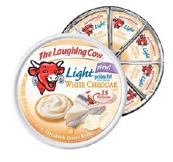 Laughing Cow Cheese White Cheddar Light 6oz