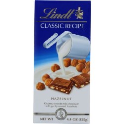 Lindt Classic Milk Chocolate Bar Hazelnut 4.4oz